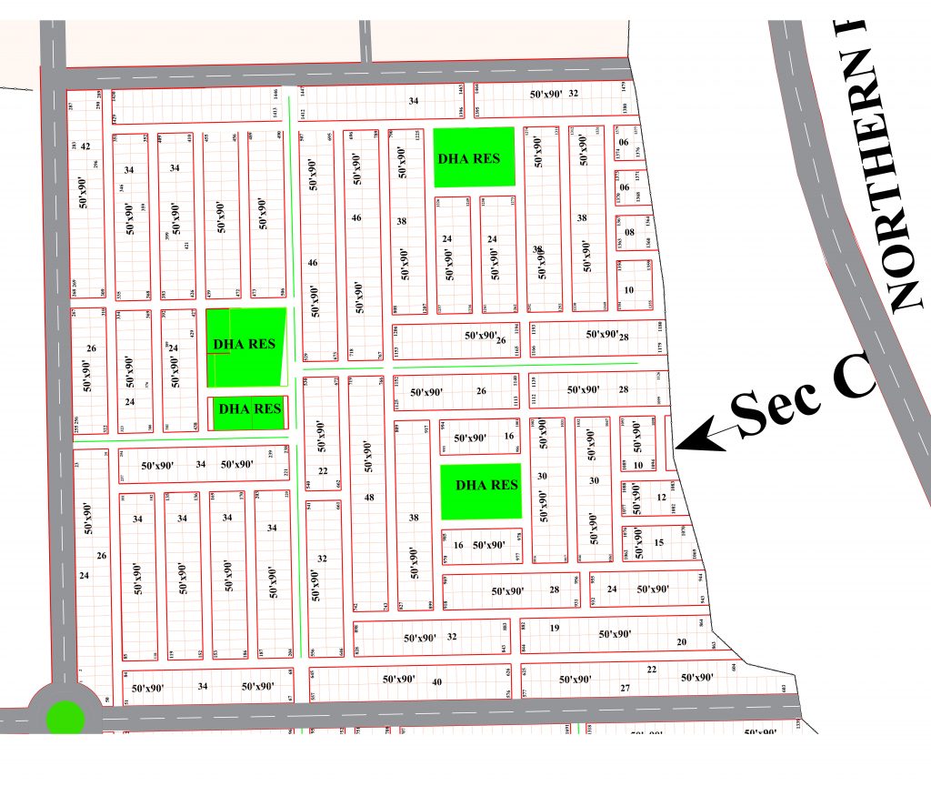 Dha Peshawar map sector C